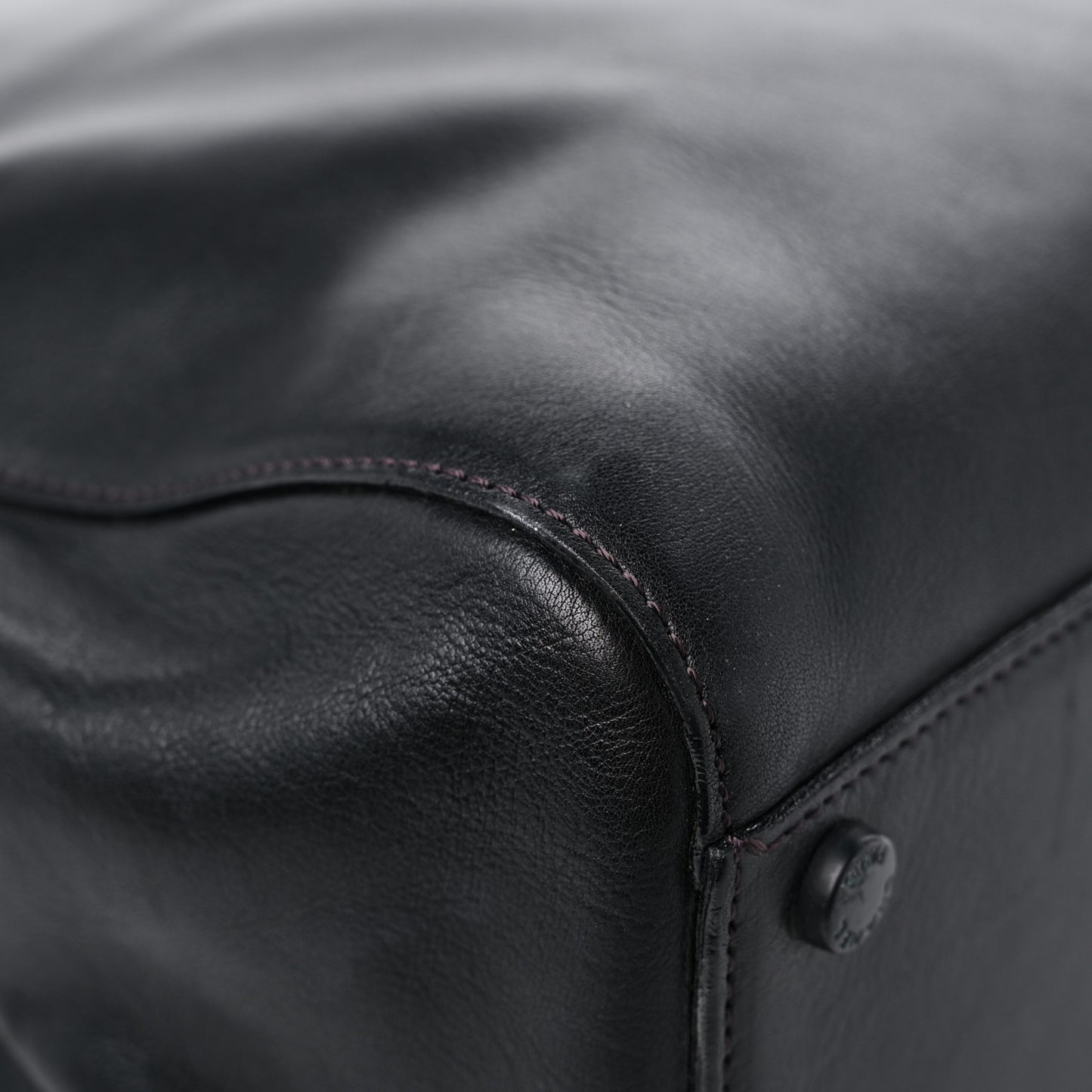 Calfskin Shopper Tote Black