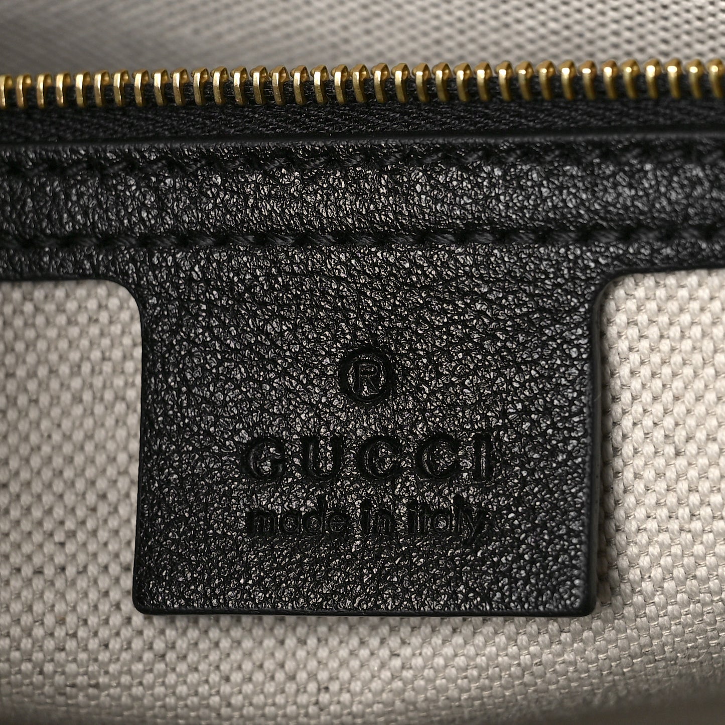 Wonka Grain Calfskin GG Monogram Star Embossed Medium GG Tote Black