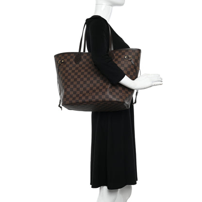 Louis Vuitton Damier Ebene Neo Neverfull MM Rose Ballerine 2 of 12