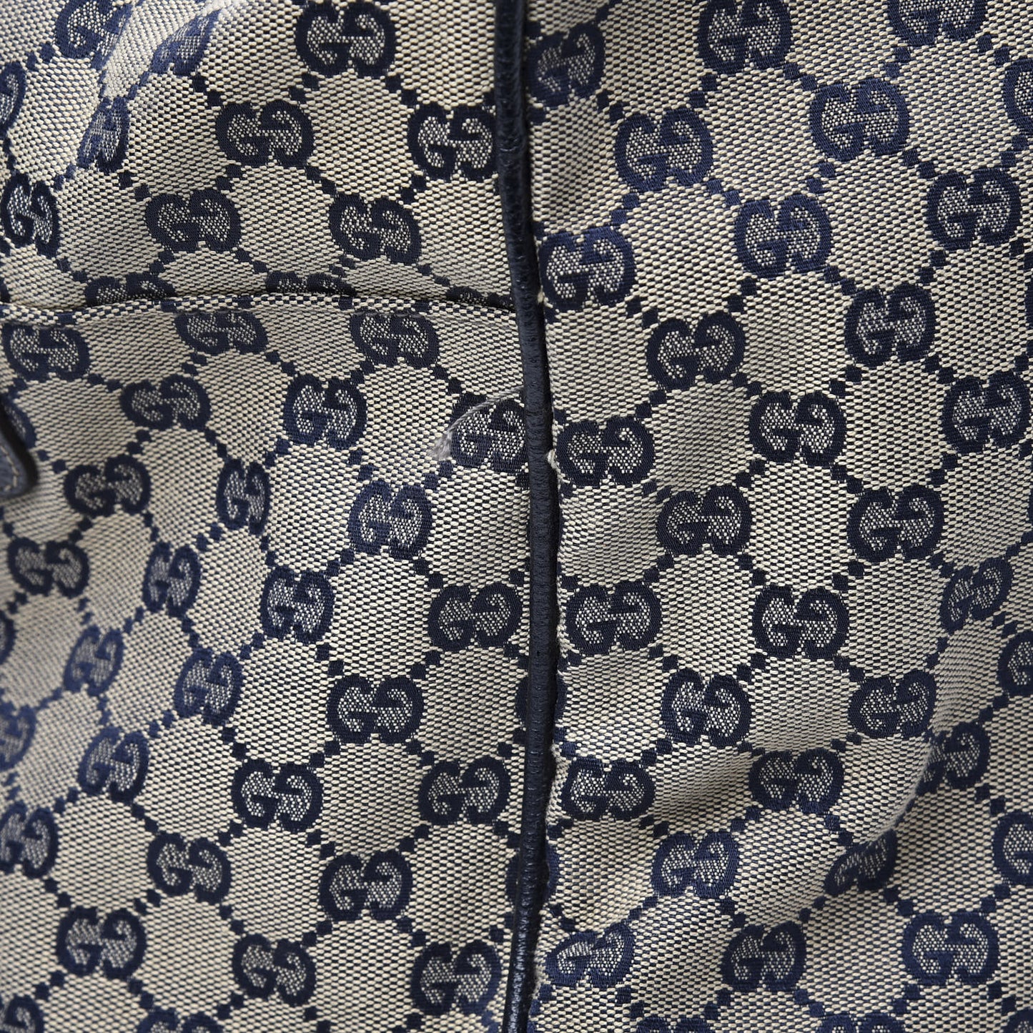 GG Monogram Web Medium Collapsable Carry On Duffle Navy