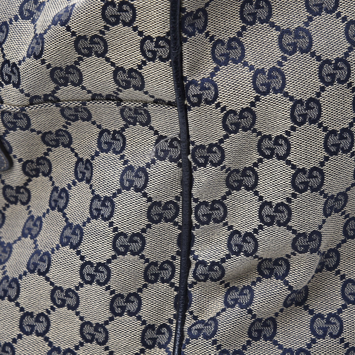 Gucci GG Monogram Web Medium Collapsable Carry On Duffle Navy 10 of 12
