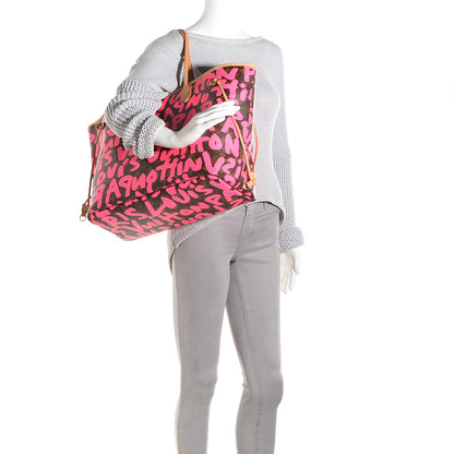 Louis Vuitton Monogram Graffiti Neverfull GM Fuchsia 2 of 7