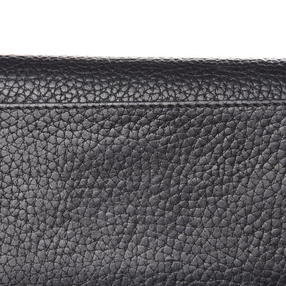Burberry Grain Calfskin Continental Wallet Black 14 of 15
