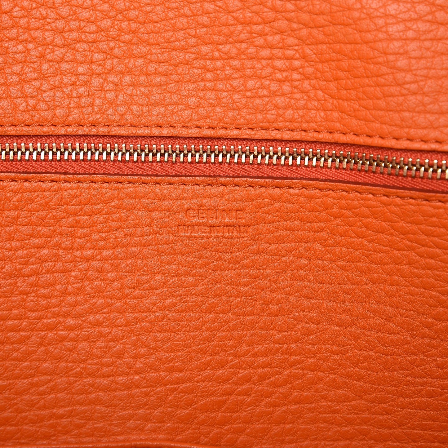 Crisped Calfskin Small Tie Knot Tote Bright Orange