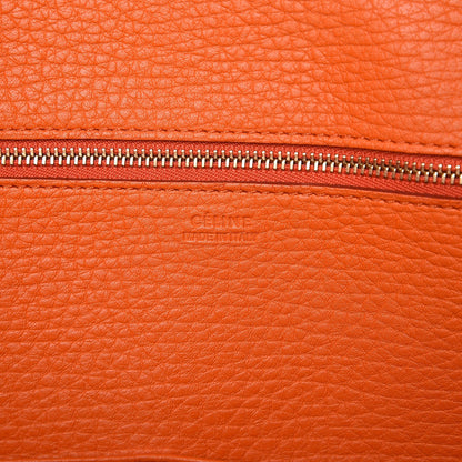 Celine Crisped Calfskin Small Tie Knot Tote Bright Orange 6 of 11