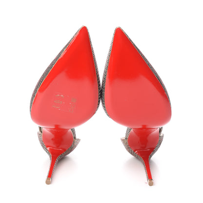 Christian Louboutin Glitter Chain Fliketta 100 Pumps 36.5 Roche 5 of 8