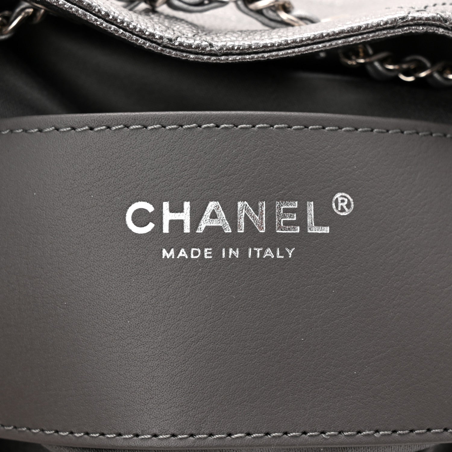 Chanel Metallic Caviar Quilted Mini Chanel 25 Handbag Anthracite 6 of 10