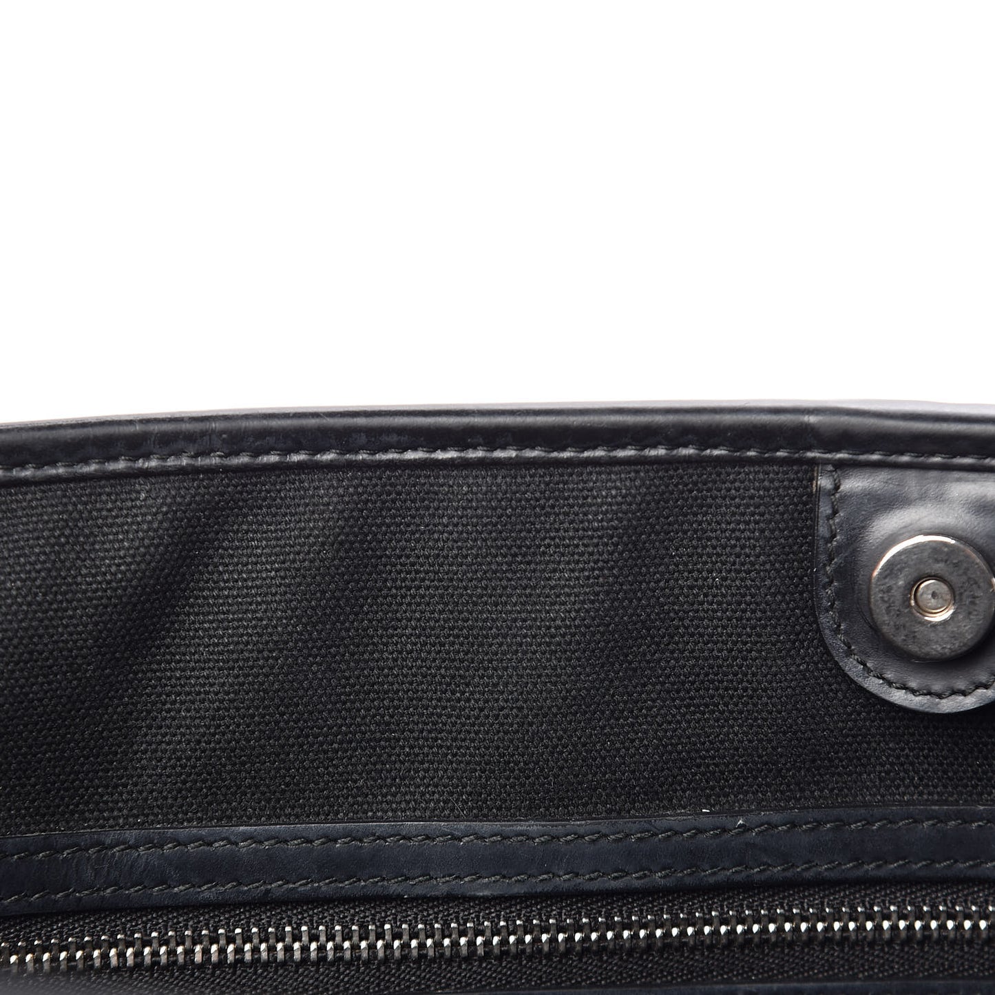 Coated Canvas Cannage Large Panarea Shopping Tote Black