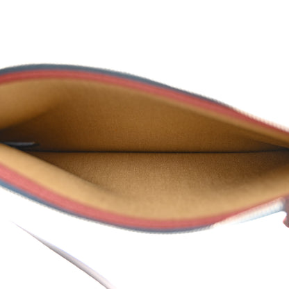 Hermes Toile Officier Vache Hunter Verso Herbag Zip PM 31 Rouge Sellier Trench Bleu Tempete 7 of 12