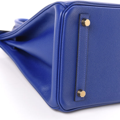 Hermes Epsom Birkin 30 Bleu Electrique 34 of 37