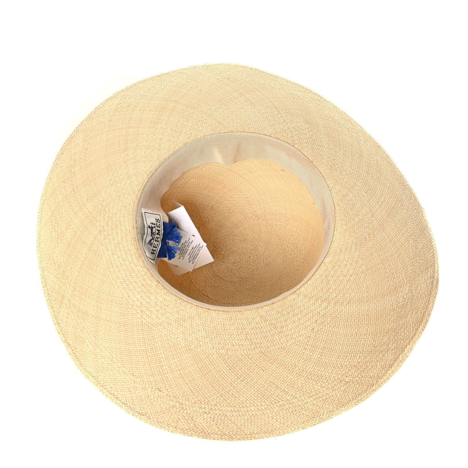 Hermes Straw Panama Brisa Brides De Gala Hat 57 Naturel Multicolore 7 of 7