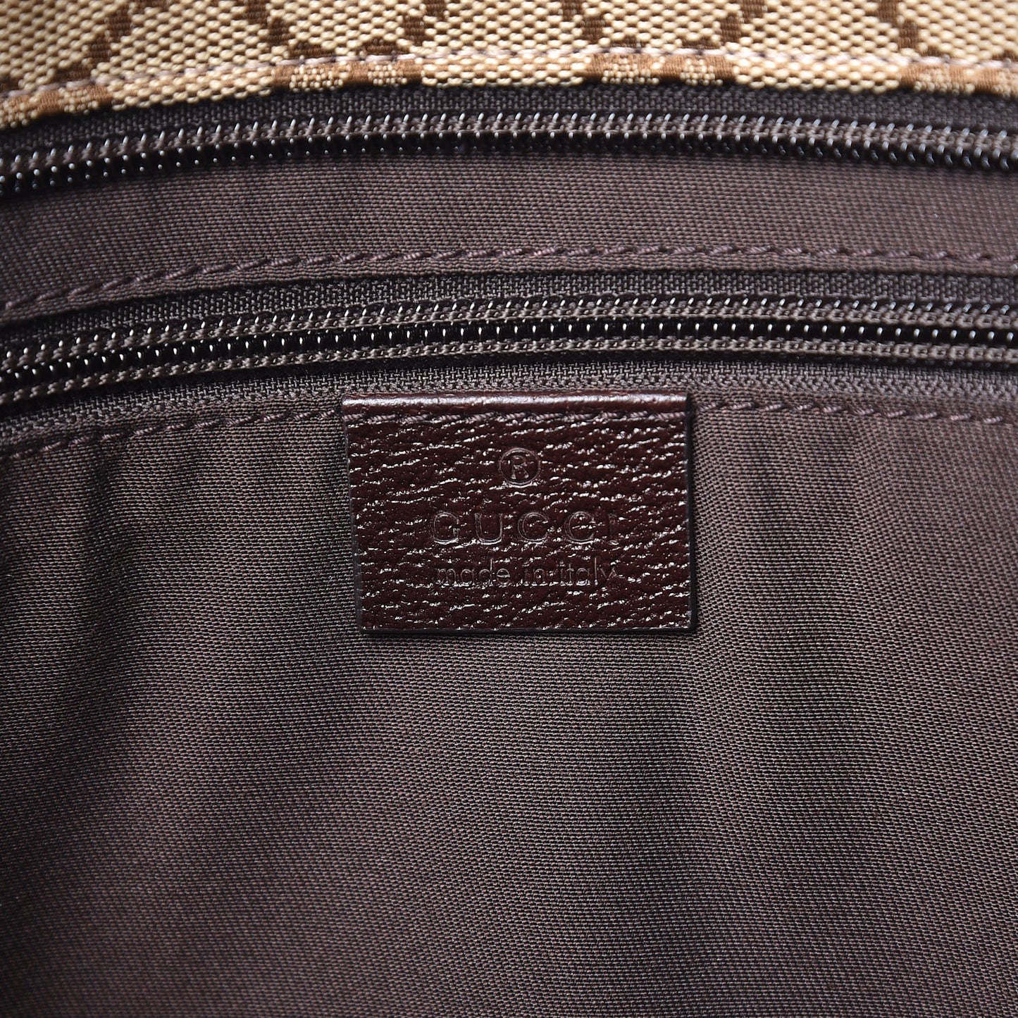 Monogram Web Medium Flat Messenger Bag Brown