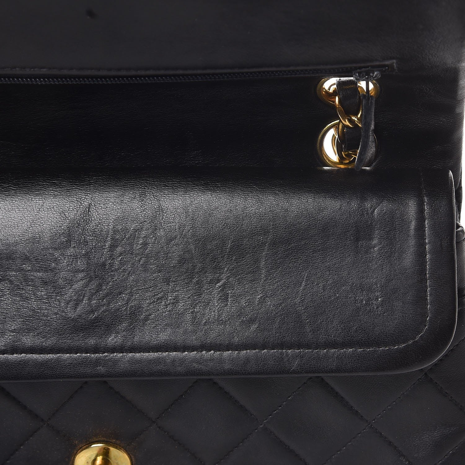 Chanel Lambskin Quilted Small Double Flap Black 12 of 14