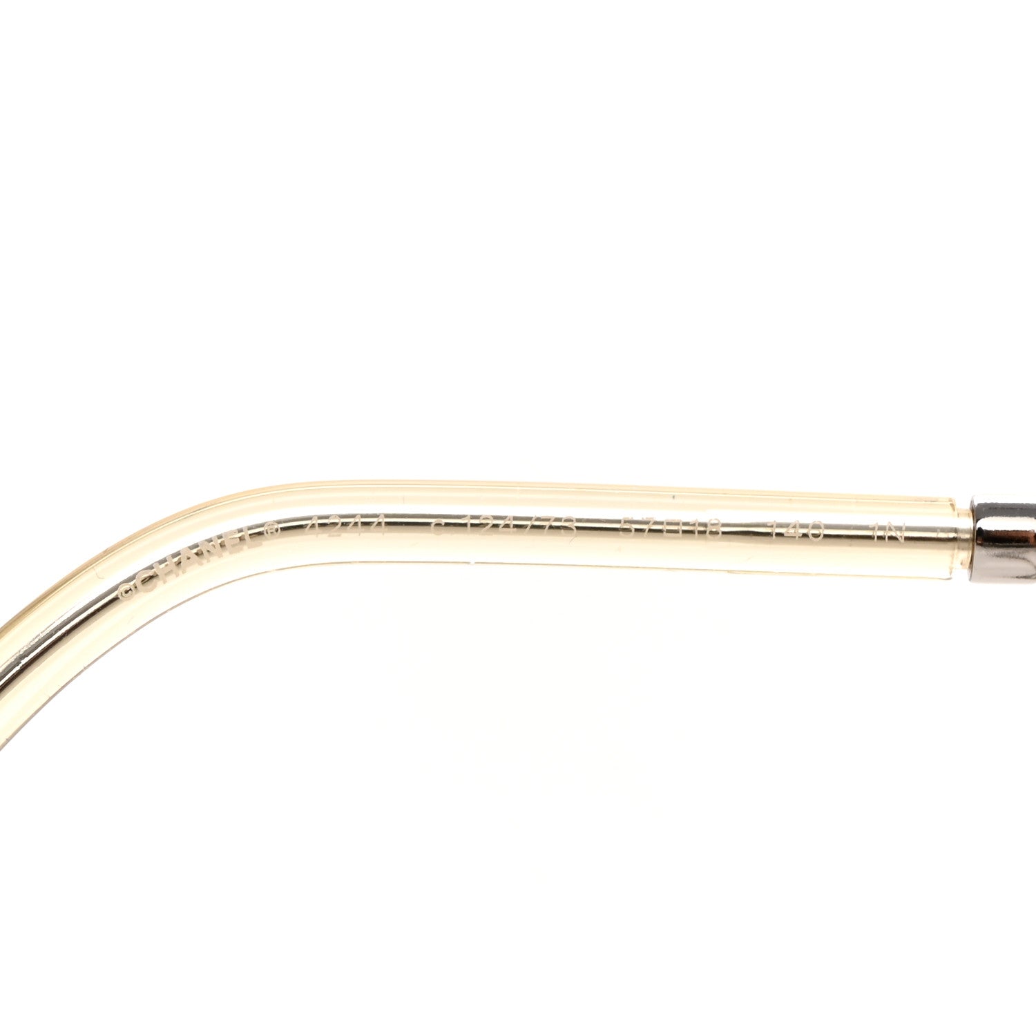 Chanel Metal Removable Chain Square Sunglasses 4244 Light Brown 6 of 7