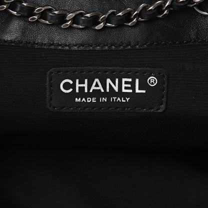 Chanel Lambskin Quilted Western Baluchon Fringe Bag Black 5 of 9