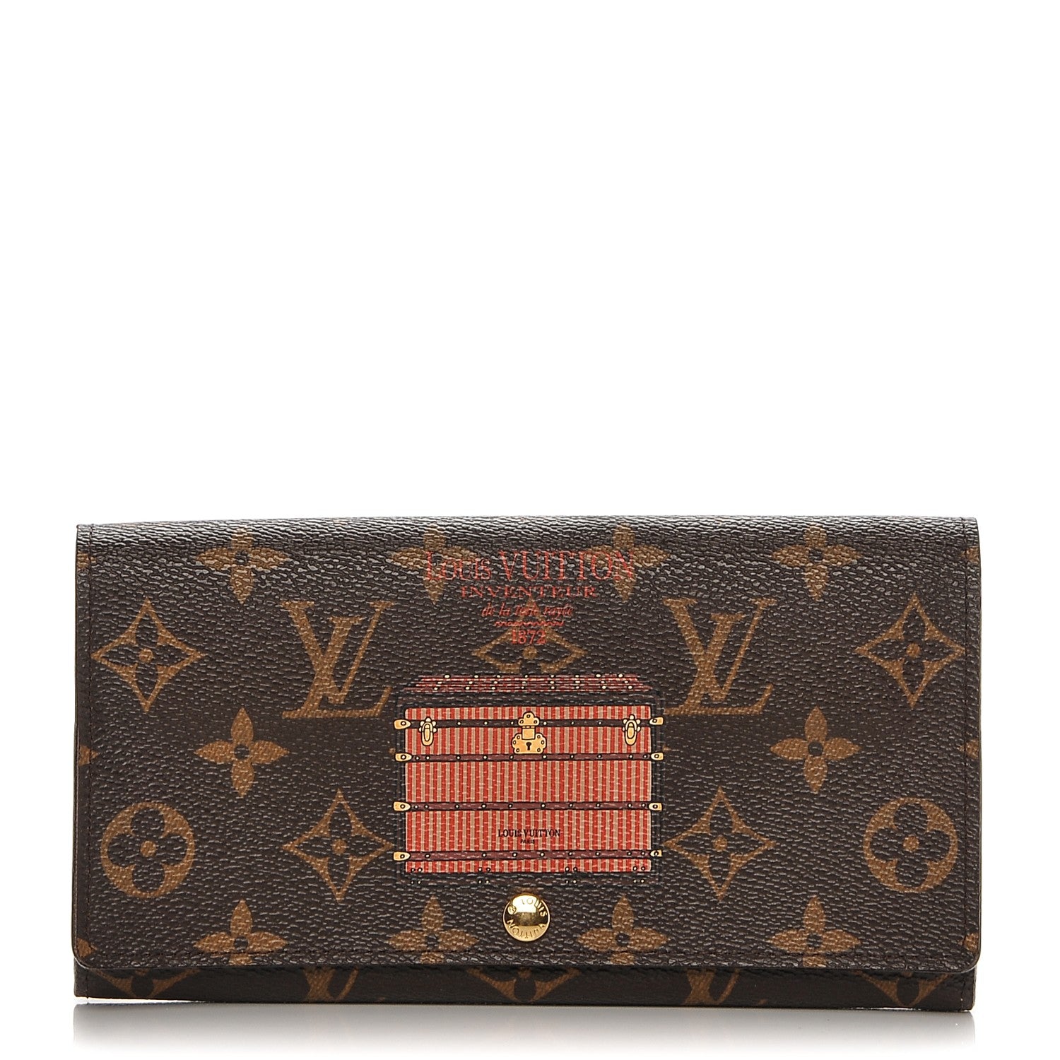 Louis Vuitton Monogram Trunks and Locks Sarah Wallet 1 of 8