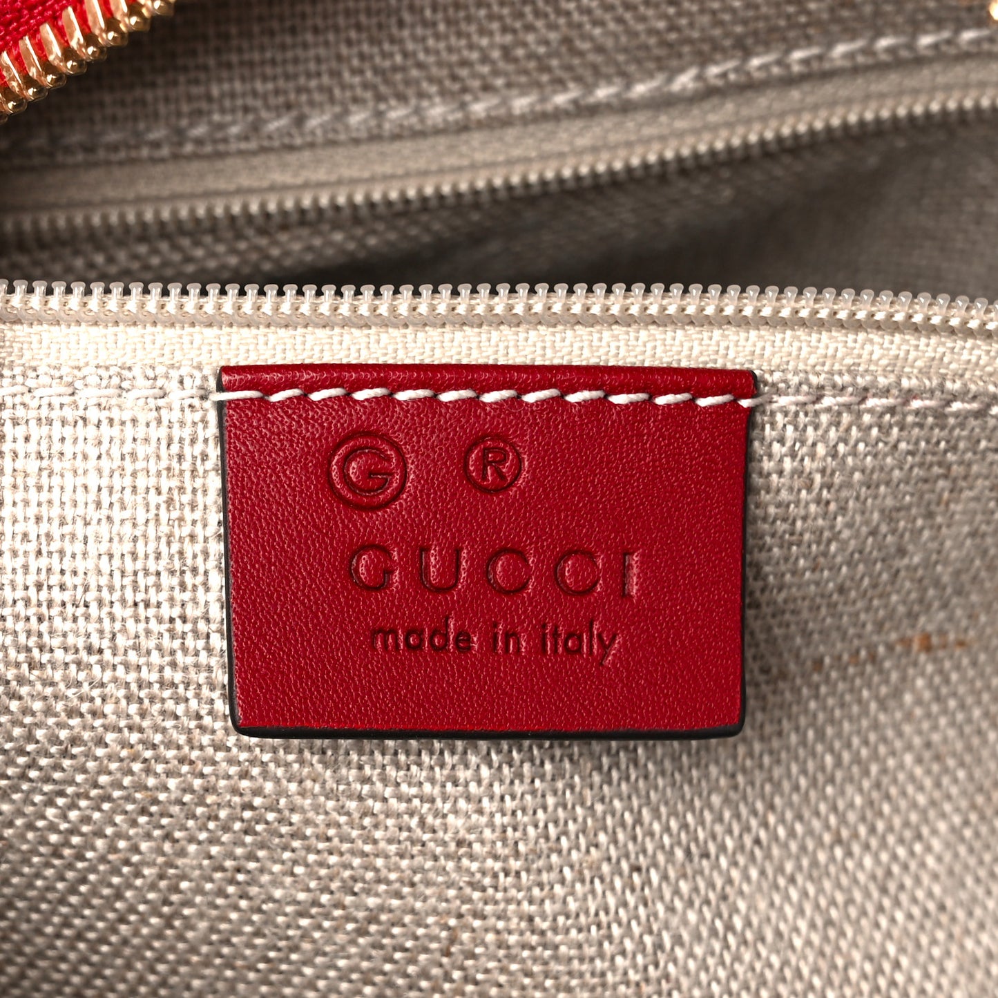 Microguccissima Small Crossbody Bag Rosso