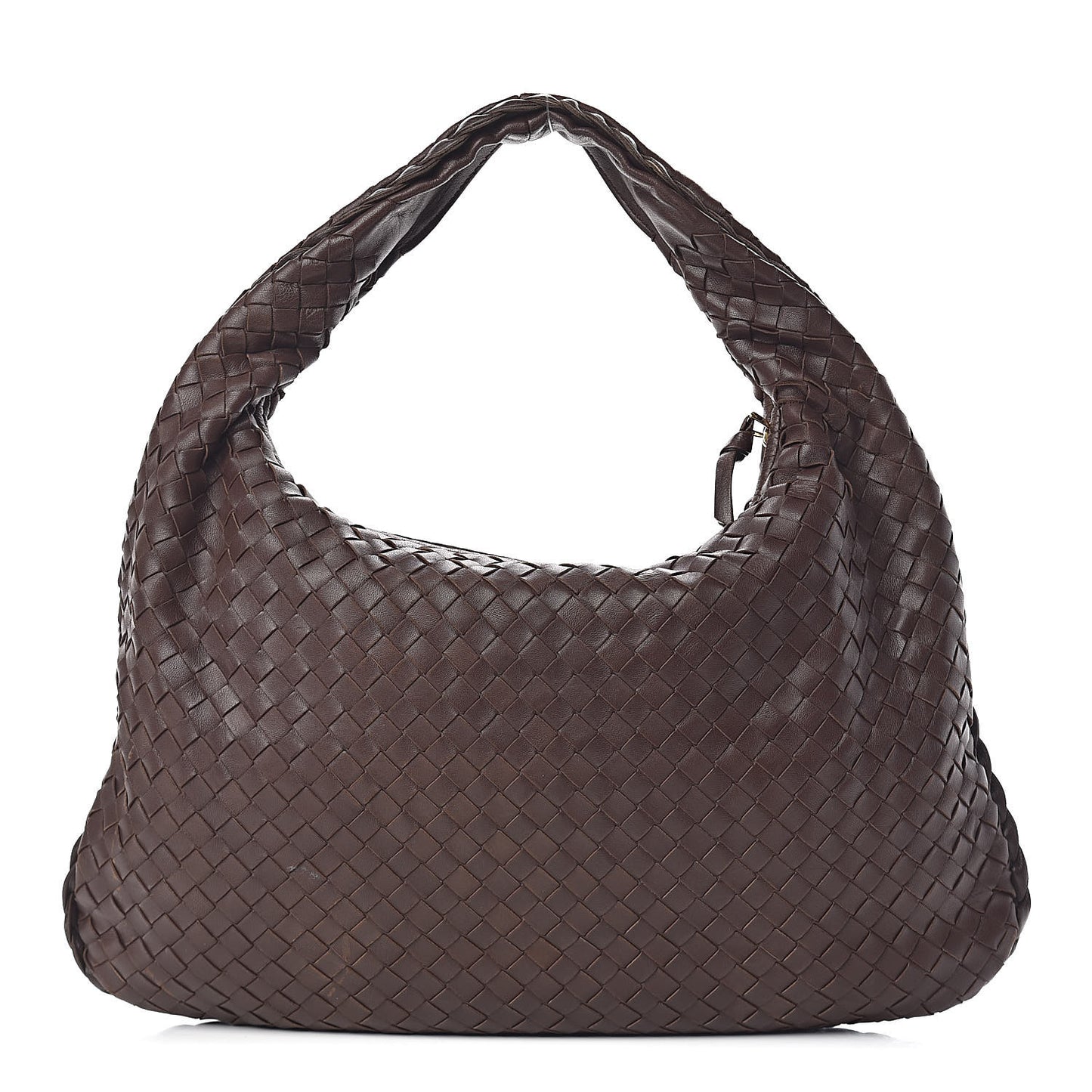 Nappa Intrecciato Medium Veneta Hobo Ebano