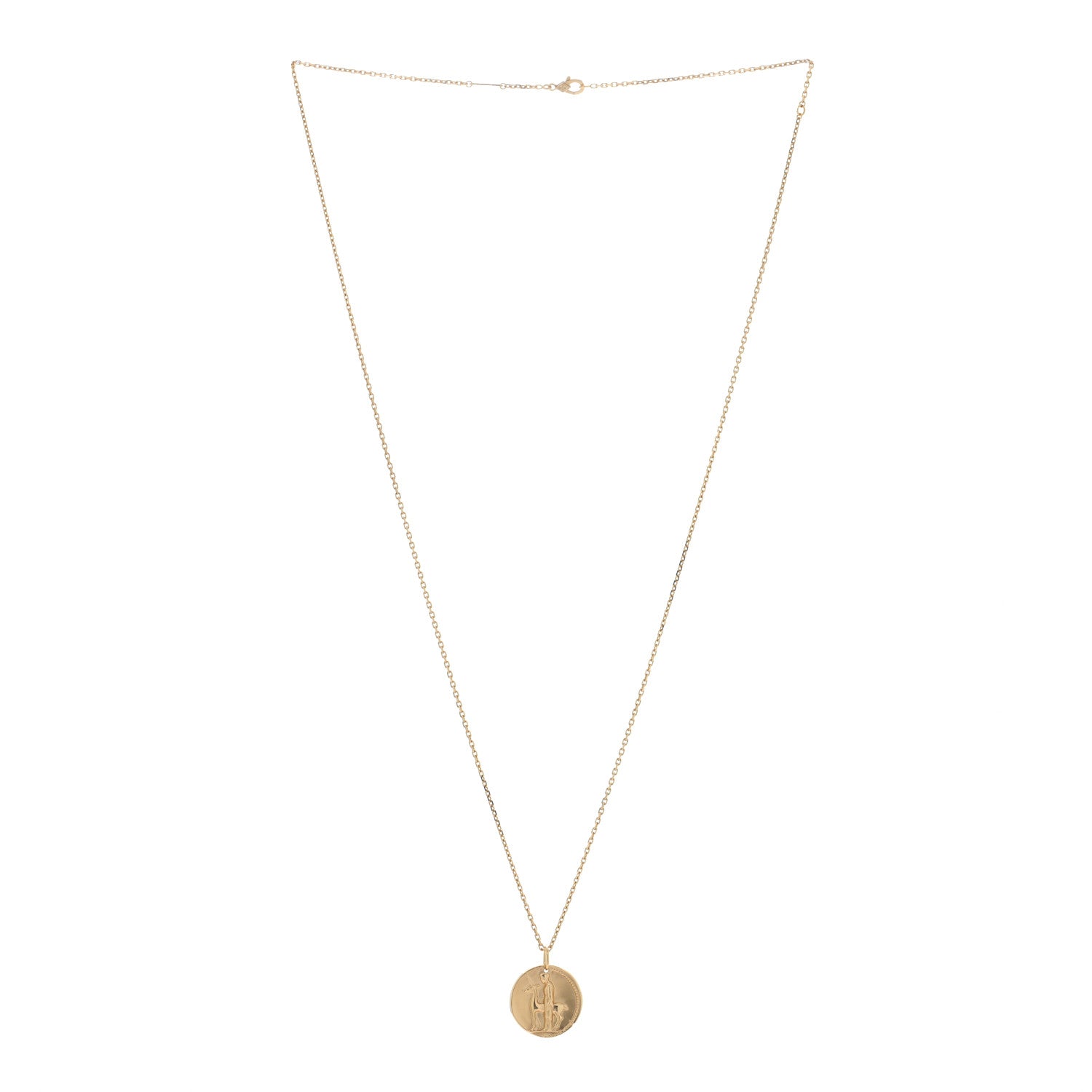 Van Cleef & Arpels 18K Yellow Gold Zodiac Virgo Pendant Necklace 3 of 5