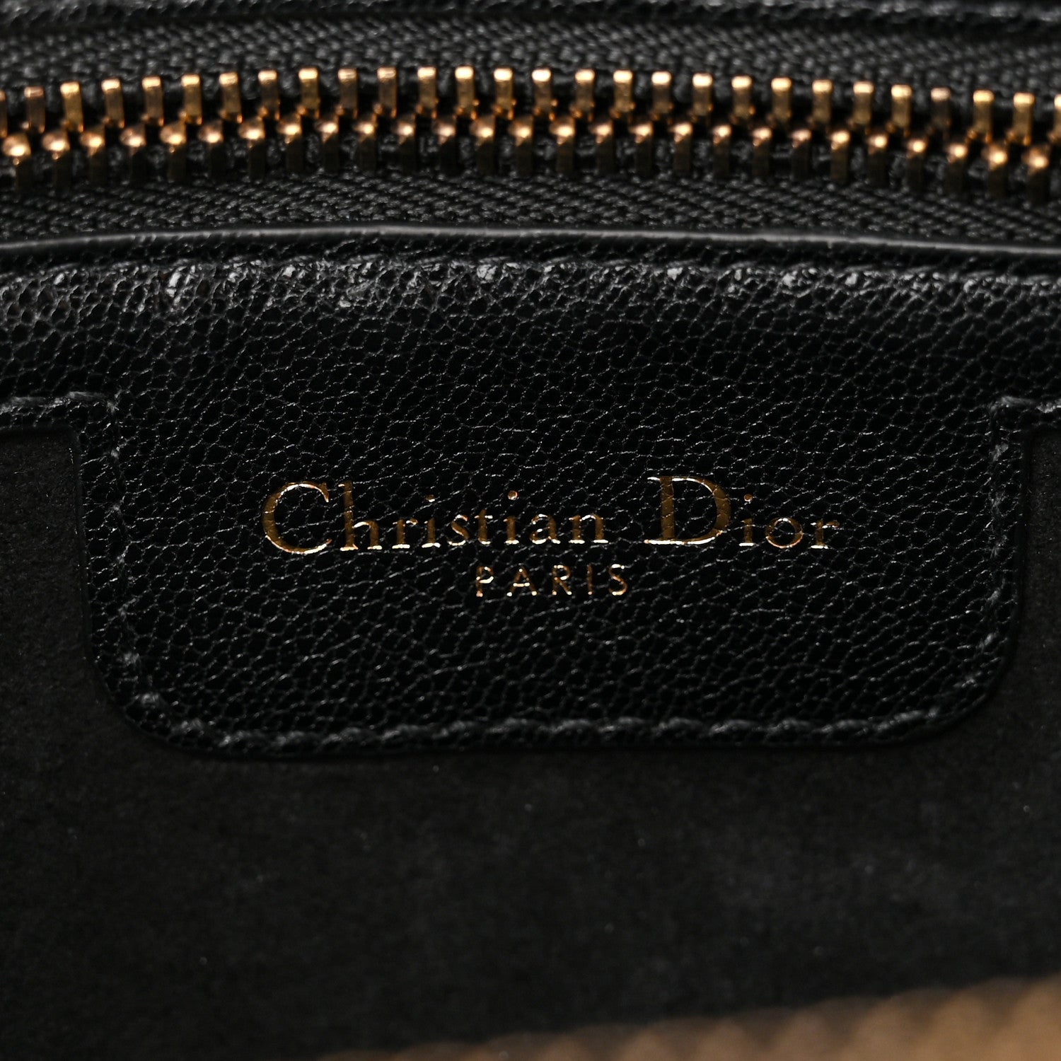 Christian Dior Goatskin Double Saddle Pouch Black 6 of 12