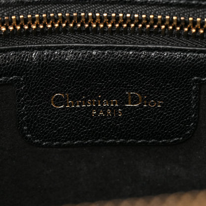 Christian Dior Goatskin Double Saddle Pouch Black 6 of 12