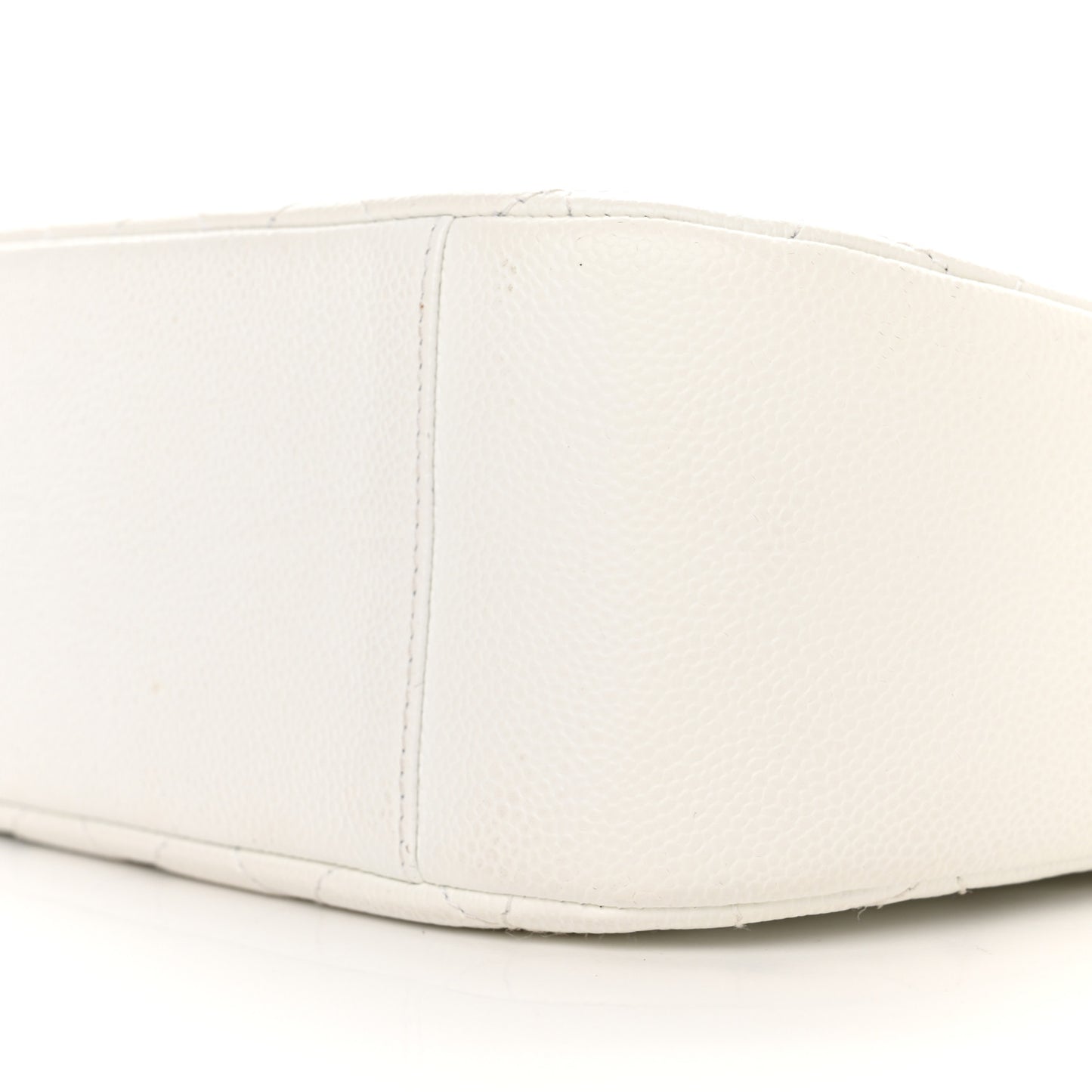 Caviar Quilted Hobo White