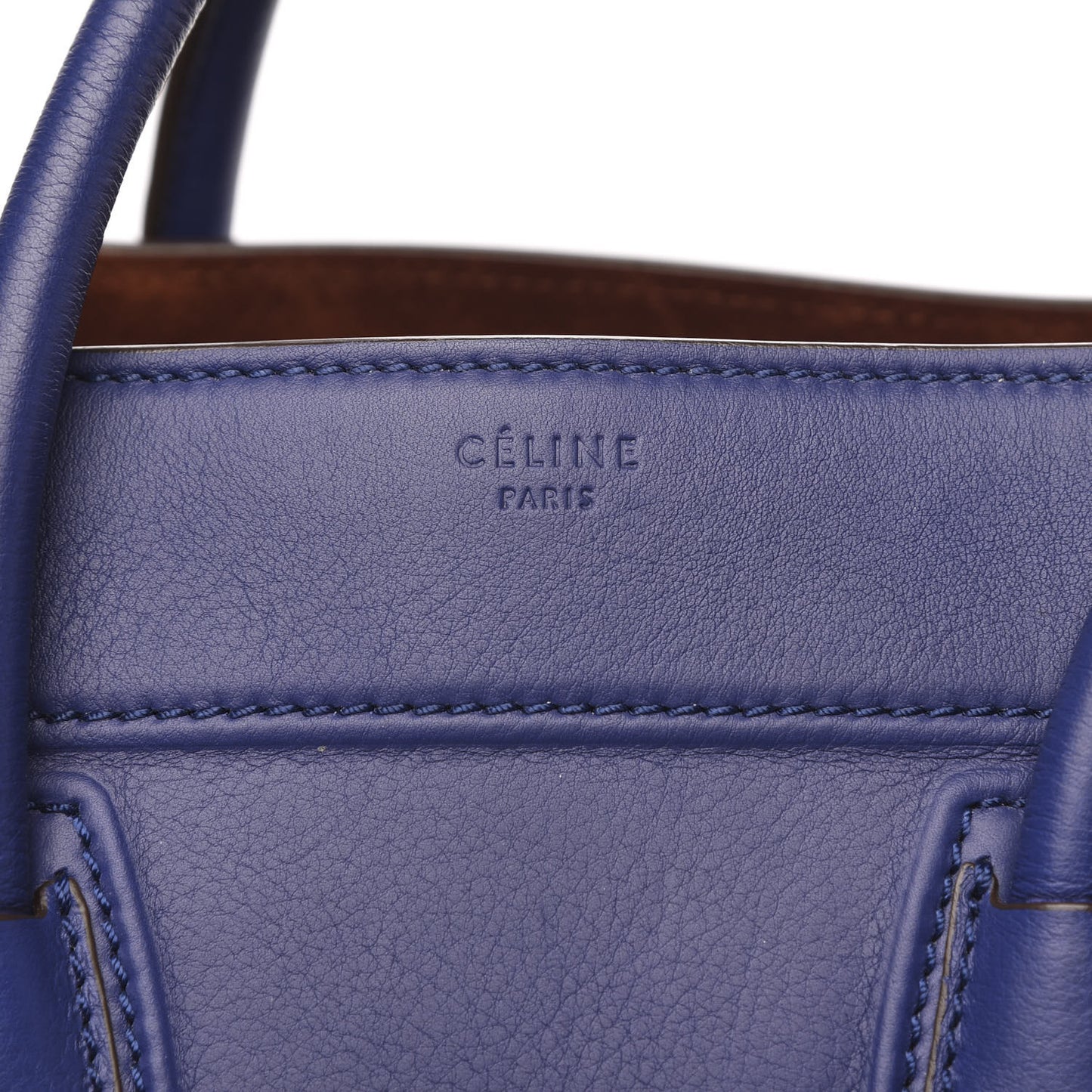 Supple Calfskin Medium Phantom Luggage Indigo