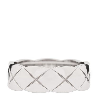 Chanel 18K White Gold Small Coco Crush Ring 56 7.75 3 of 6