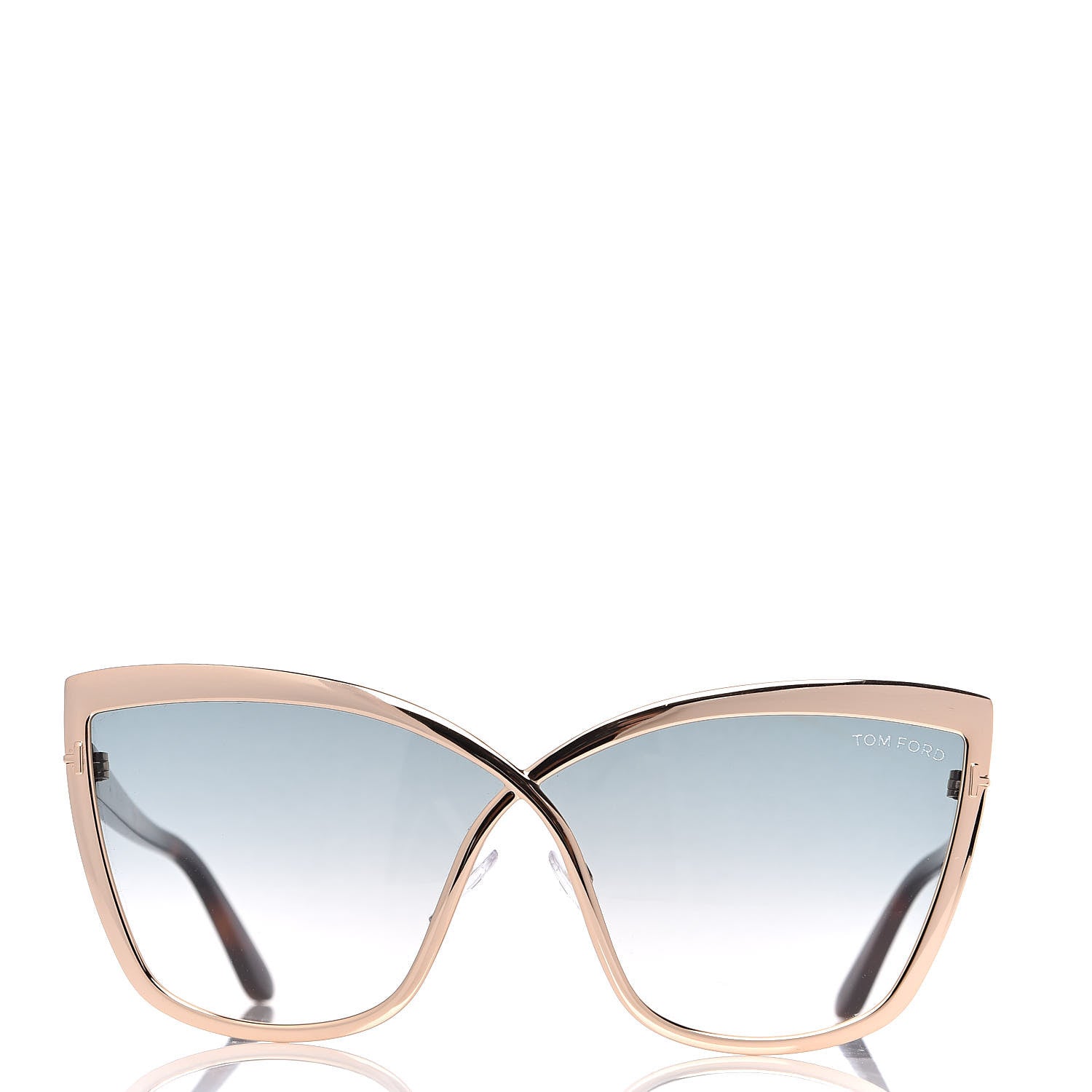 Tom Ford Sandrine Sunglasses TF715 Gold Tortoise 3 of 7