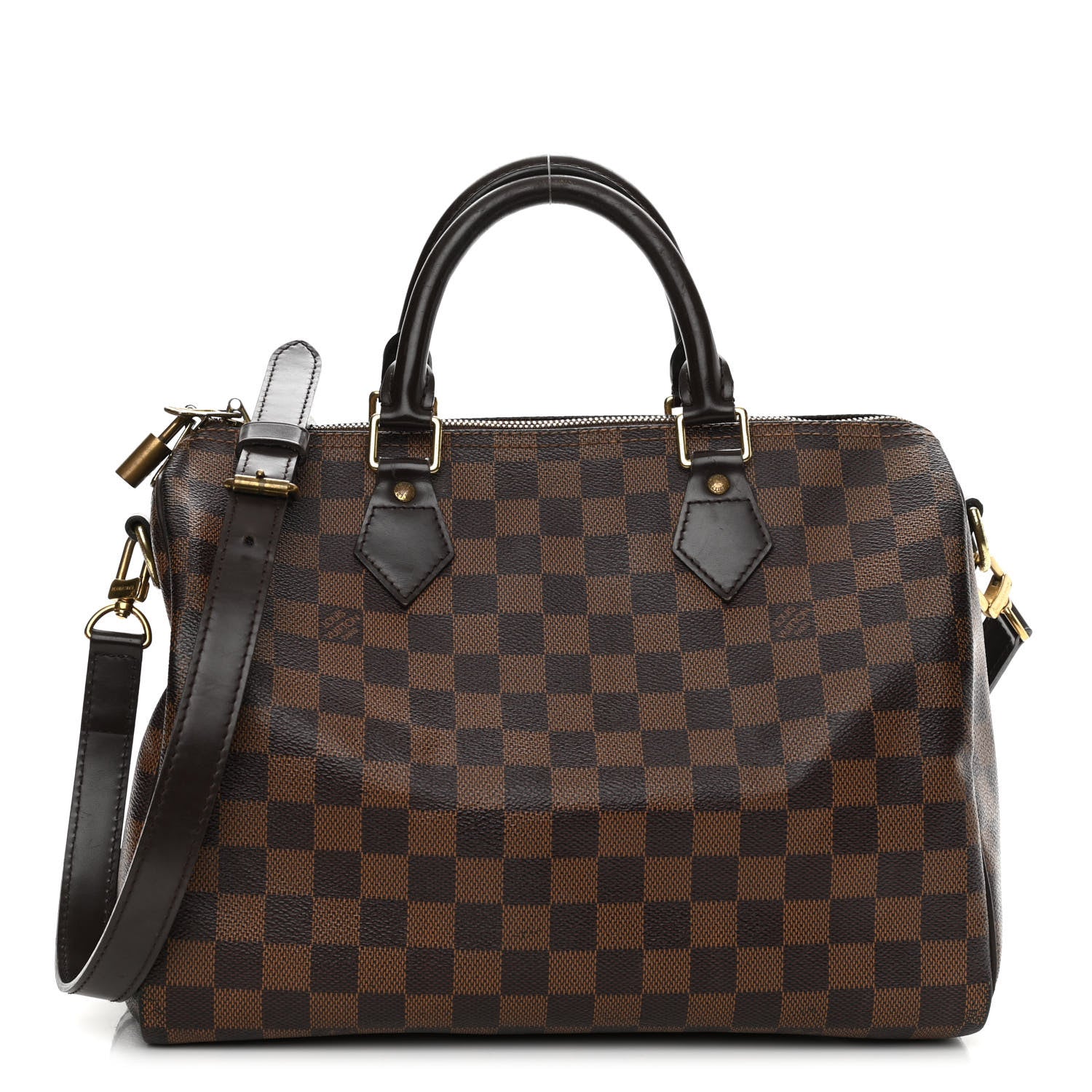 Louis Vuitton Damier Ebene Speedy Bandouliere 30 1 of 10