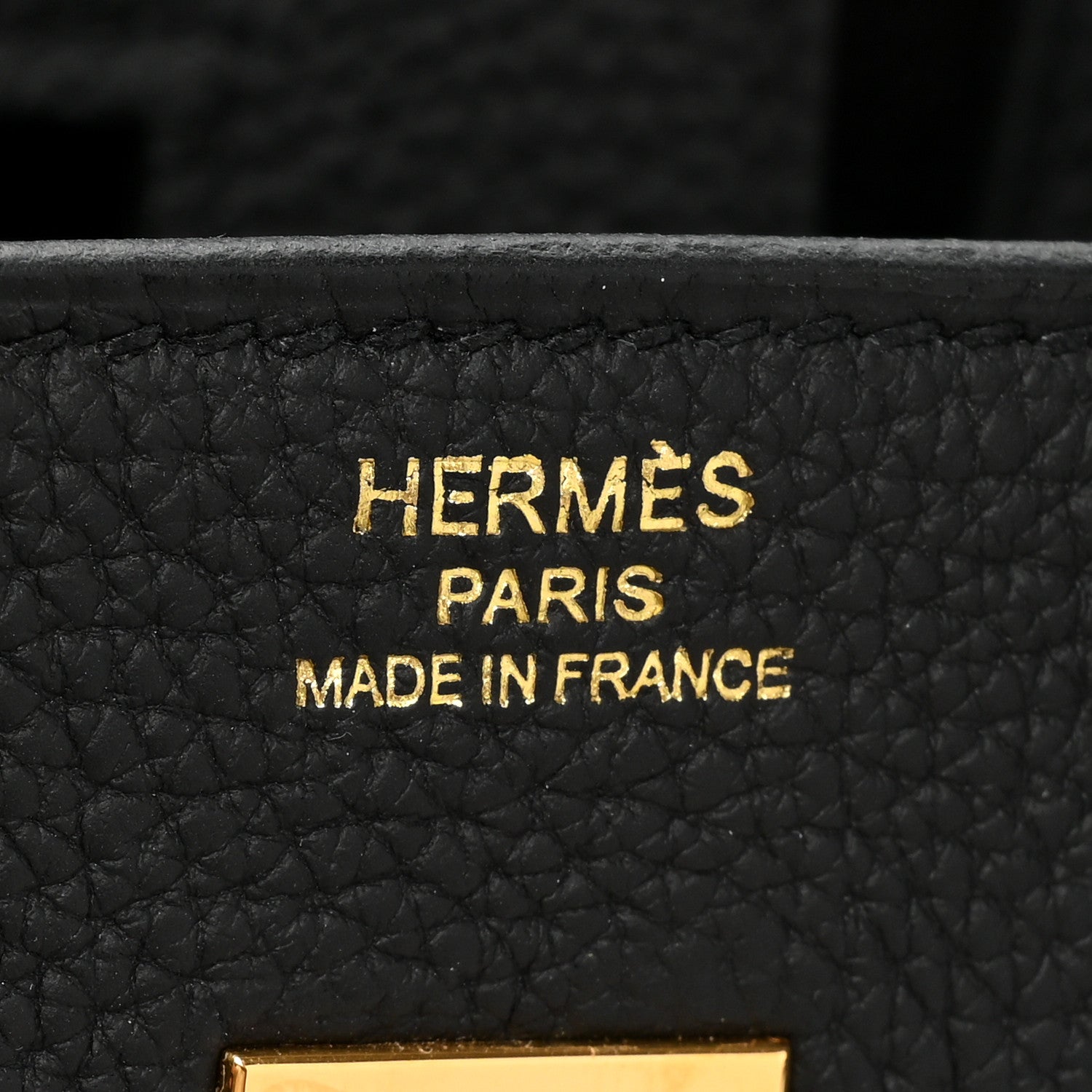 Hermes Togo Birkin 25 Black 6 of 9