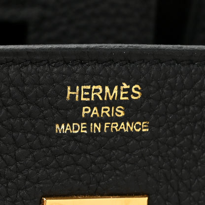 Hermes Togo Birkin 25 Black 6 of 9