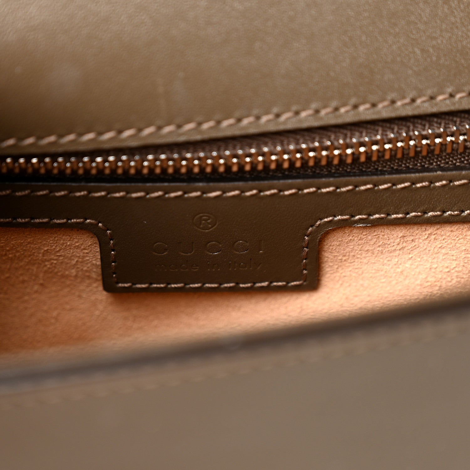 Gucci Senna Calfskin Petite GG Top Handle Shoulder Bag Brown 6 of 10
