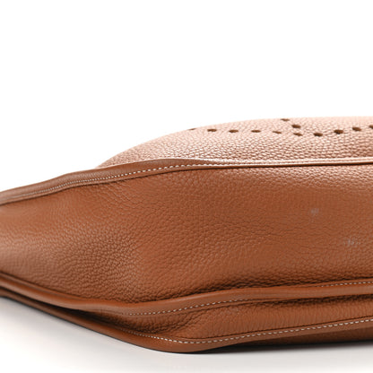 Hermes Taurillon Clemence Evelyne III GM Gold 8 of 15
