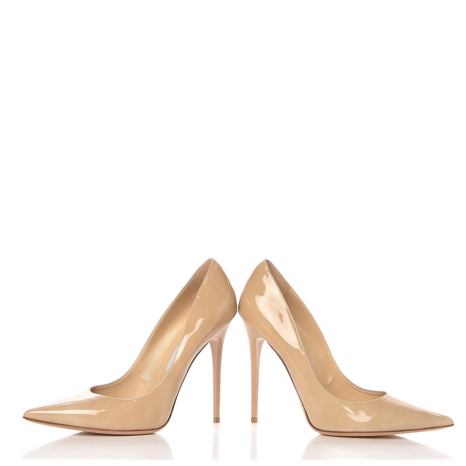 Jimmy Choo Patent Romy 110 Pumps 41.5 NAtural 6 of 9