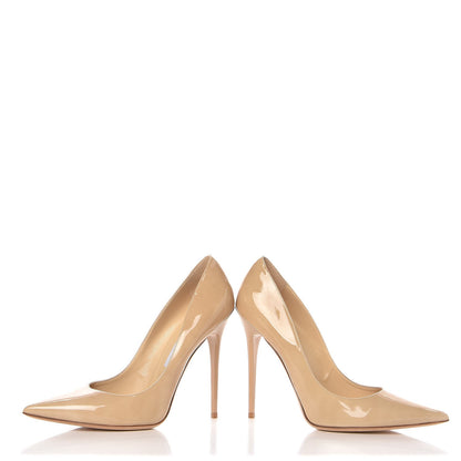 Jimmy Choo Patent Romy 110 Pumps 41.5 NAtural 6 of 9