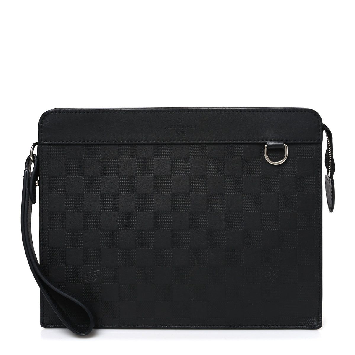 Damier Infini Standing Pouch  Black