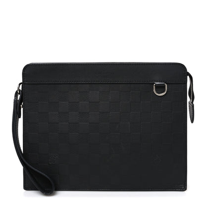 Louis Vuitton Damier Infini Standing Pouch  Black 1 of 7
