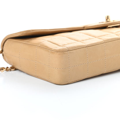 Chanel Lambskin East West Chocolate Bar Flap Beige 9 of 16