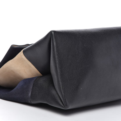 Celine Calfskin Suede All Soft Shoulder Bag Ocean Blue 6 of 9