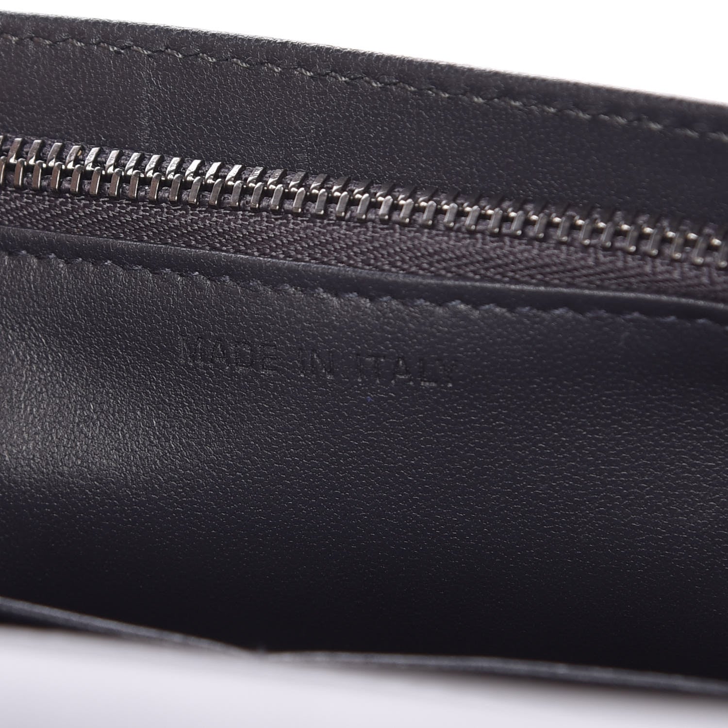 Christian Dior Metallic Patent Micro-Cannage Diorama Wallet on Chain Pouch Black 7 of 9