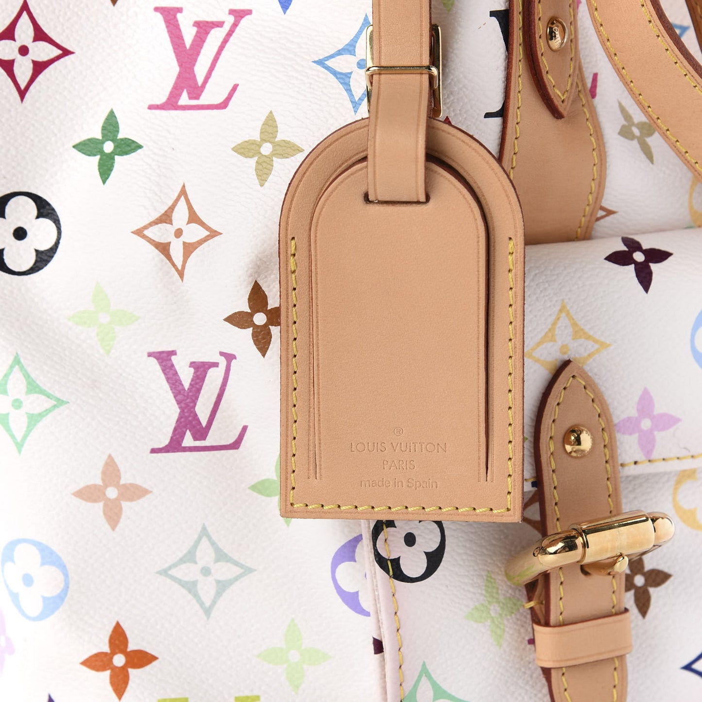 Monogram Multicolor Petit Noe White