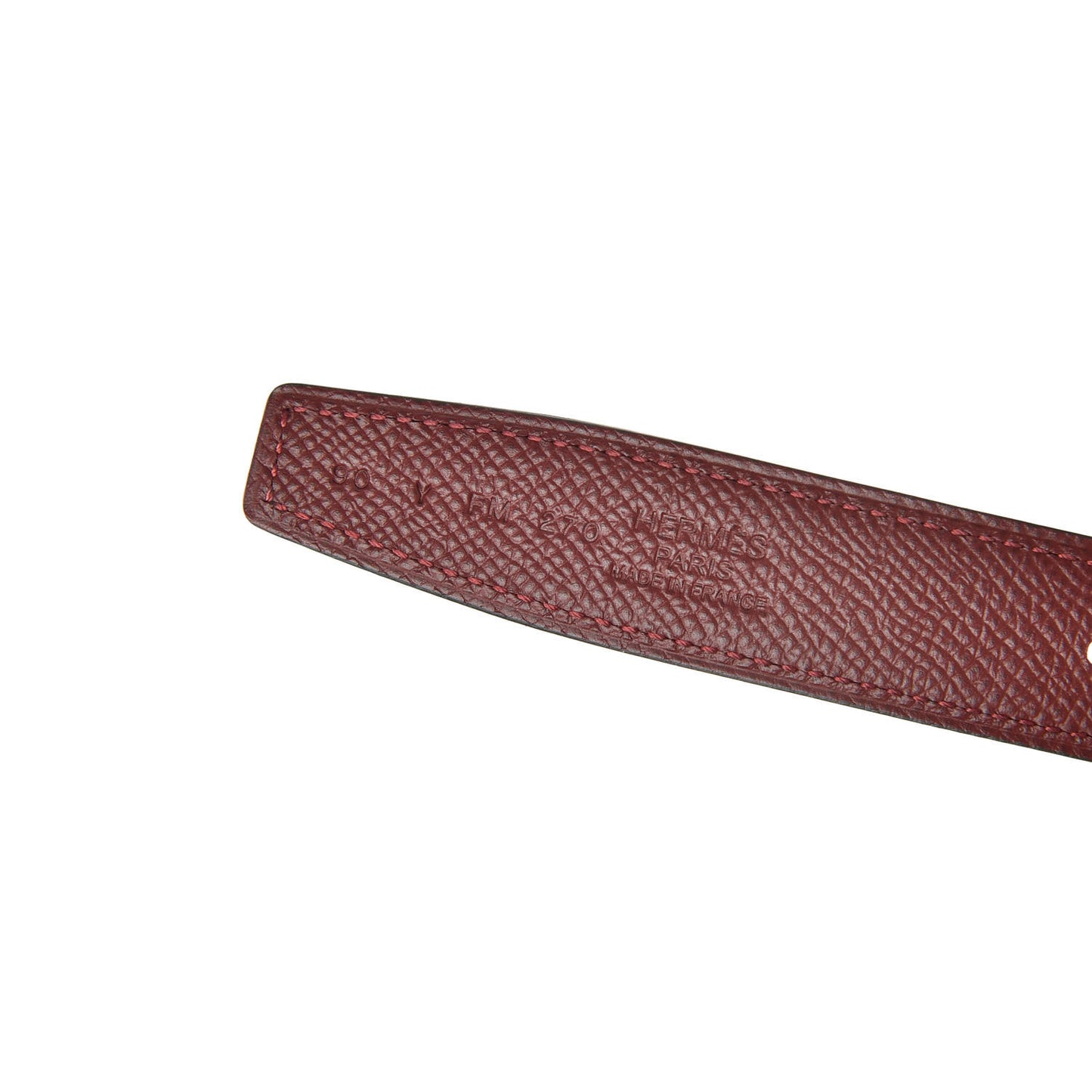 Swift Epsom 24mm Rivage Belt 90 Rose Mexico Rouge H