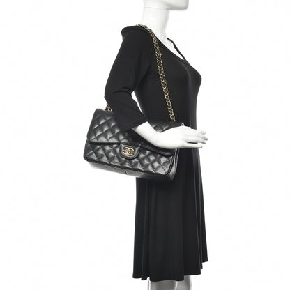 Chanel Caviar Quilted Jumbo Double Flap Black 2 of 12