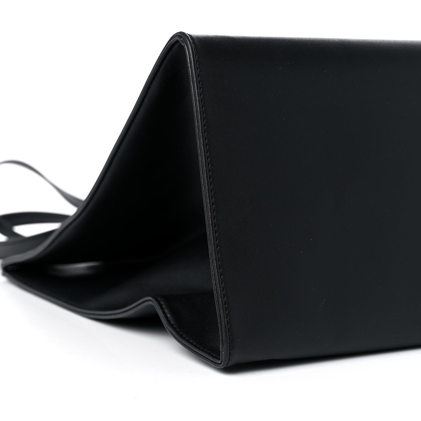 Vegan Leather Large Shopping Bag Black