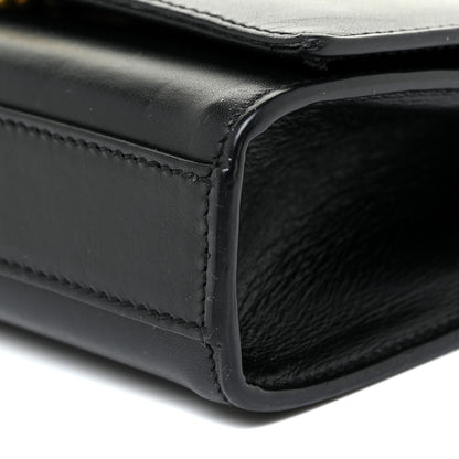 Saint Laurent Calfskin Small Classic Monogram Kate Tassel Satchel Black 9 of 17