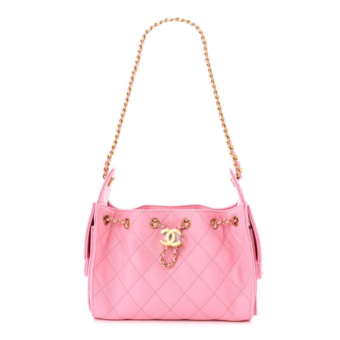 Caviar Quilted Mini Chanel 25 Handbag Pink