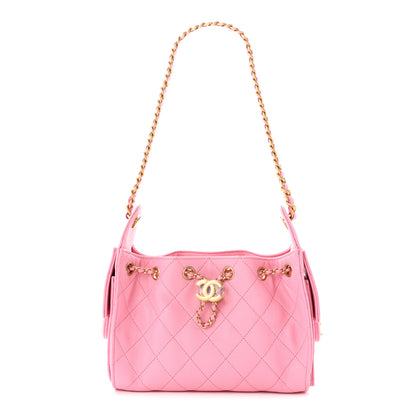 Chanel Caviar Quilted Mini Chanel 25 Handbag Pink 1 of 11