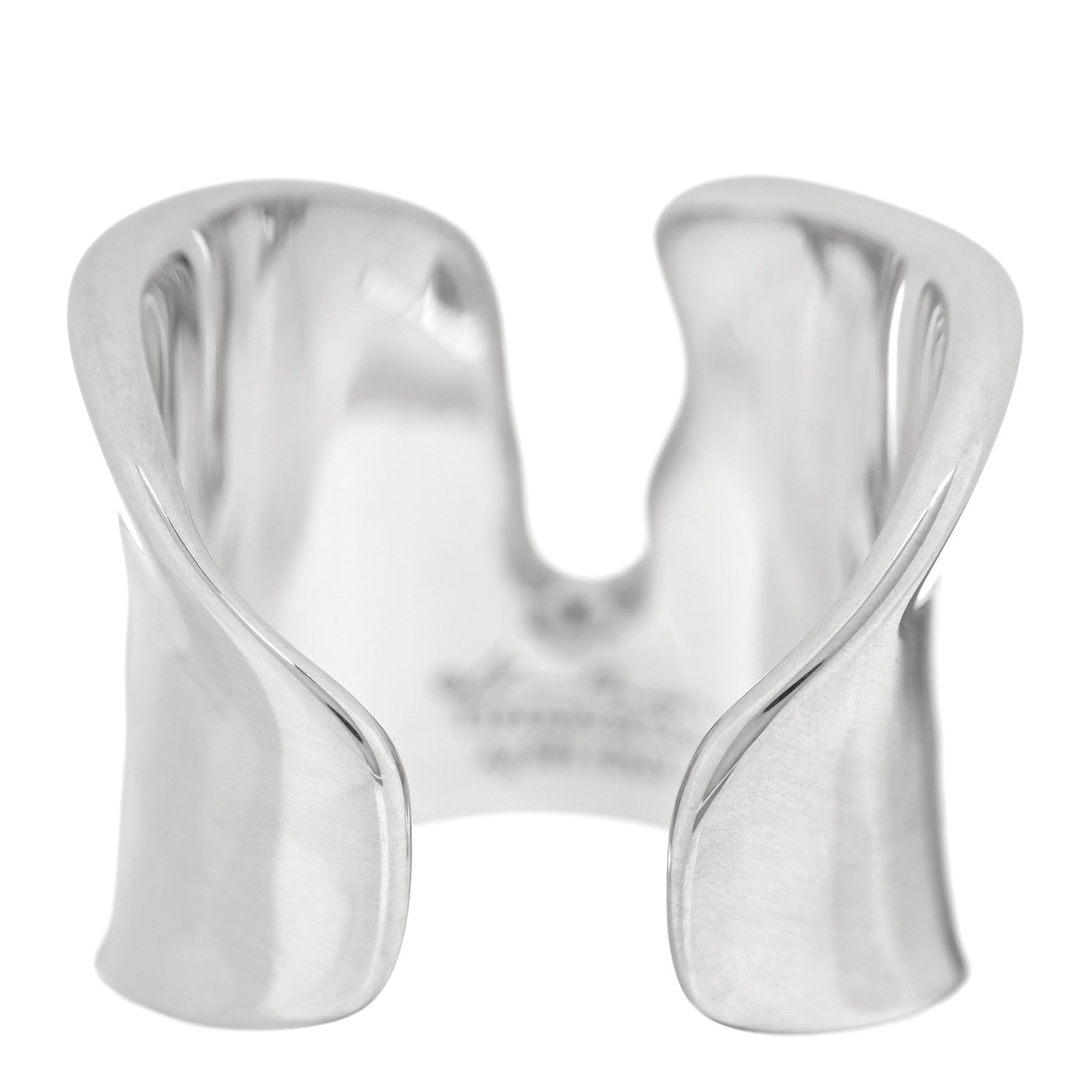 Tiffany Sterling Silver Elsa Peretti Split Ring 55 7.25 3 of 5