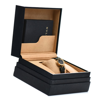 Bulgari 18K Yellow Gold Calfskin 22mm B.Zero1 Quartz Watch Black 5 of 5